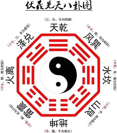 先天八卦 數字|八卦中的数字探秘